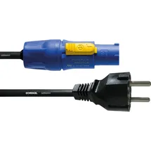 Cordial CFCA 1,5 S Strom Anschlusskabel [1x Schutzkontakt-Stecker - PowerCon-Stecker] Schutzkontakt Stecker, 1,5 m