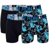 Cristiano Ronaldo CR7 Jungen Boxershorts, 4er Pack - Trunks, Cotton Stretch, Logobund Schwarz/Blau 140/146