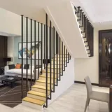 Schwarze Handläufe für Treppen im Innen - und Außenbereich, Haltegriff in L-Form für Treppengeländer Handläufe aus Metall schmiedeeiserner Treppenhandlauf für Moderne Dekoration (Size : 70cm)