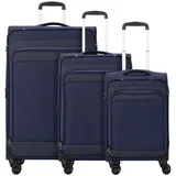 d & n Travel Line 9504 Koffer-Set 3-tlg. blau