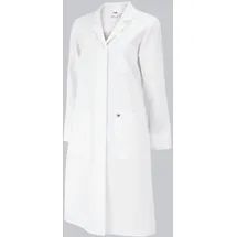 BP 1699-485-21-52n Mantel für Frauen, Langarm, Kragen mit Aufschlag, 215,00 g/m2 Stoffmischung, weiß, 52n