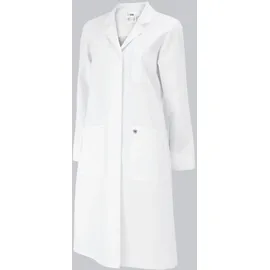 BP 1699-485-21-52n Mantel für Frauen, Langarm, Kragen mit Aufschlag, 215,00 g/m2 Stoffmischung, weiß, 52n