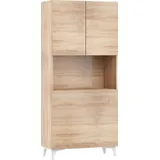 BIM Furniture Klappbare Megan 1 Regale Haushaltsbüro Computertisch Sonoma Eiche)