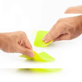 Muxel Einfache Teigkarte Teigschaber, Teigschaberkarte oder Teigbrotschneider zum Backen aus Kunststoff Schüsselschaber, Scraper zum Glattstreichen