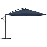 vidaXL Freiarm-Sonnenschirm Ø 350 cm blau