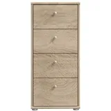 Forte Tempra 2 Kommode 38,6 x 85,5 x 34,8 cm Braun / Grau