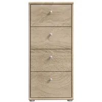 Forte Tempra 2 Kommode 38,6 x 85,5 x 34,8 cm Braun / Grau