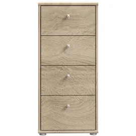 Forte Tempra 2 Kommode 38,6 x 85,5 x 34,8 cm Braun / Grau
