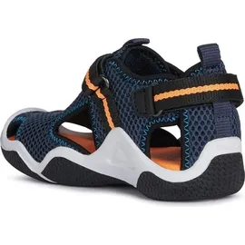 GEOX Wader SANDALS, Navy Orangefluo, 25 EU