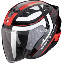 Scorpion EXO-230 PUL, Jethelm - Schwarz/Rot - XXL