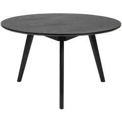 Couchtisch Yumi Rund 90cm, Esche Schwarz