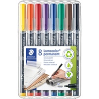 Staedtler Lumocolor permanent pen 317 WP8 Permanentmarker Gelb, Rot, Blau, Orange, Grün, Viol