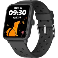 Smartwatch Kinderuhr ohne App und Handy, Fitness Tracker Uhr, Digitale Fitnessuhr mit Schrittzähler, 5ATM Wasserdicht, Schlafmonitor, Alarm - Schwarz
