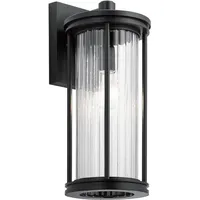 Elstead Lighting Barras Outdoor Wandleuchte schwarz Kichler KL-BARRAS2-M-BK