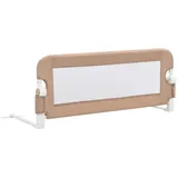 vidaXL Kleinkind-Bettschutzgitter Taupe 102x42 cm Polyester