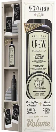 American Crew Set Pre-Styling Shampoo Boost 250ml + Boost- Powder 10g