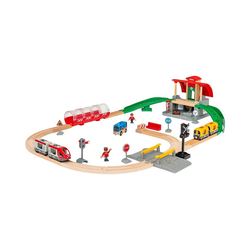 BRIO® Spielzeugeisenbahn-Set BRIO Großes City Bahnhof Set