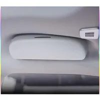 SKTU Auto Sonnenbrillenhalter kompatibel mit Jeep Renegade 2015-2024 Brillenetui Glasses Case Holder Auto Innenraum Grau