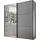 STAUD Schwebetürenschrank Includo 225 x 222 x 68 cm Grau