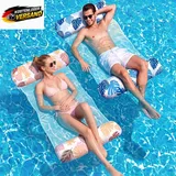 Luftmatratze Pool 4-in-1 Wasserhängematte XL für Erwachsene Kinder vielseitig