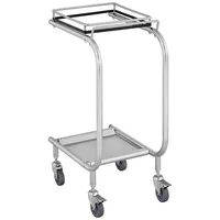 Royal Catering Müllsackständer Müllbeutelhalter Müllständer Silbern große Öffnung 4