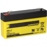 Sun Battery SB6-1.2V0 AGM Akku 6V 1,2Ah Blei-Vlies-Akku