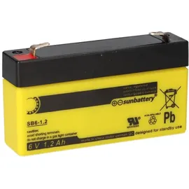 Sun Battery SB6-1.2V0 AGM Akku 6V 1,2Ah Blei-Vlies-Akku