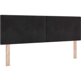 vidaXL Boxspringbett 140 x 200 cm Schwarz