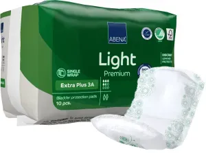 ABENA® Light Premium Inkontinenzeinlagen, Extra Plus 3 A, Weiche Einlagen für optimalen Komfort, 1 Karton = 20 Packungen à 10 Stück