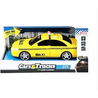 Toi-Toys CARS_TRUCKS Yellow Cab Taxi mit Licht, Sound 4