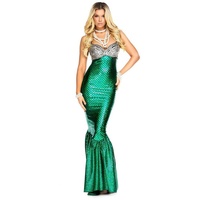 Forplay Kostüm High Society Meerjungfrau, Luxuriöses Fantasy Kostüm für einen betörenden Auftritt grün XS