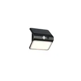RL LED Außenwandleuchte schwarz B 12 cm, spritzwassergeschützt, inkl. Dämmerungssensor