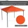 Outsunny Pavillondach Ersatzdach Pavillonabdeckung, Polyester, Orange,