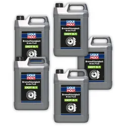 5x 5L LIQUI MOLY 21163 Bremsflüssigkeit DOT 5.1 Bremsflüssigkeit Kanister