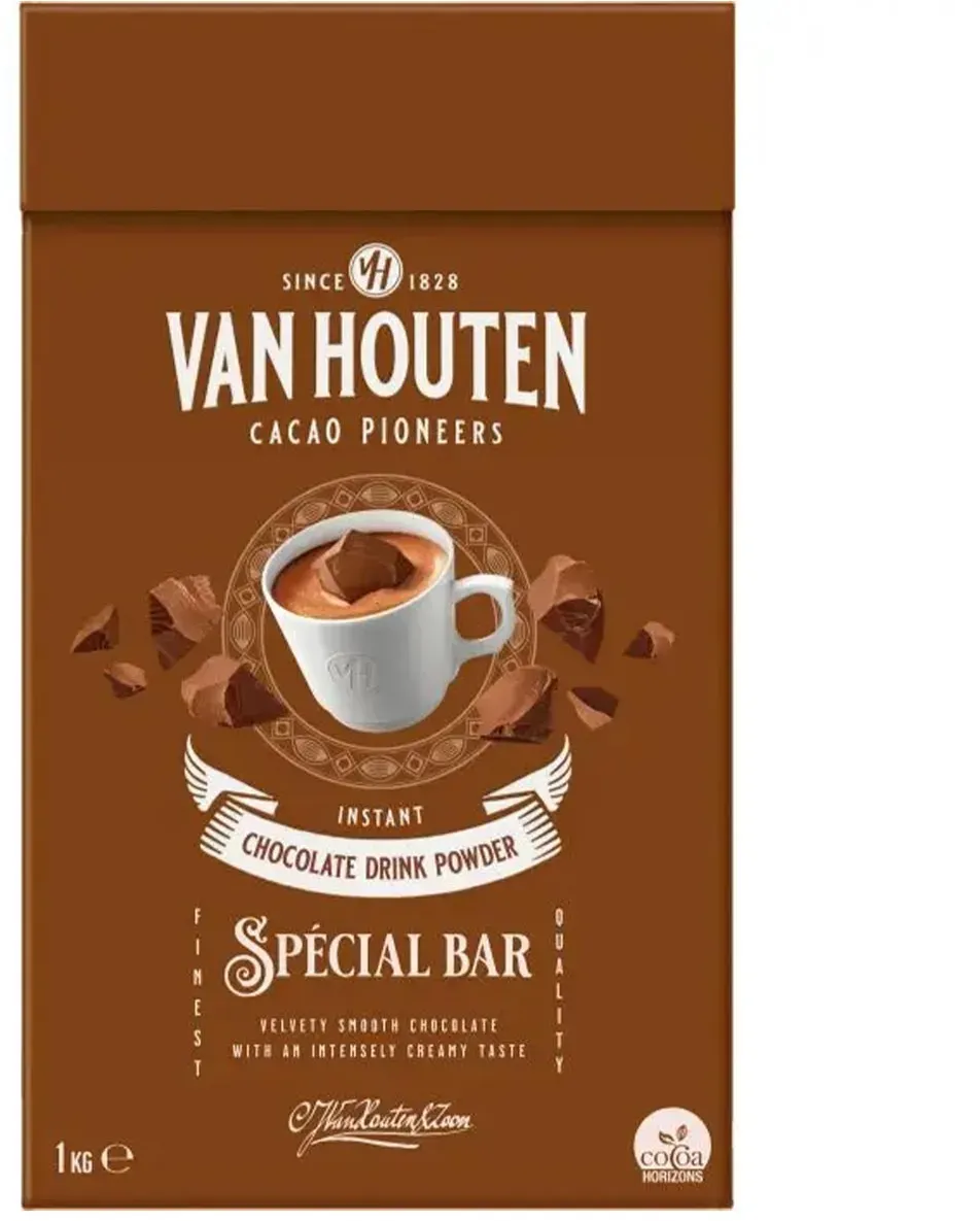 VAN HOUTEN Special Bar Trinkschokolade - 1kg köstlich cremig für puren Genuss