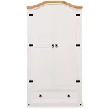 Idimex Kleiderschrank Campo 100 x 190 x 51 cm Weiß/Natur