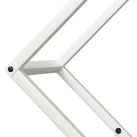 vidaXL Kaminholzregal Kaltgewalzter Stahl 60 x 25 x 60 cm Weiß