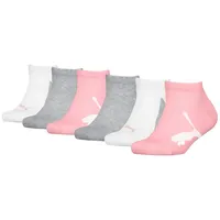 Puma Sneakersocken 6er Pack Rosa/Grau 39-42