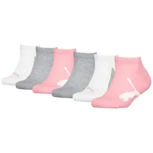 Puma Sneakersocken 6er Pack Rosa/Grau 39-42