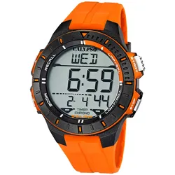 Calypso K5607/1 Herrenuhr Digital Orange/Schwarz