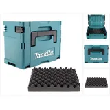 Makita Makpac 3 Systemkoffer mit Universaleinlage grün
