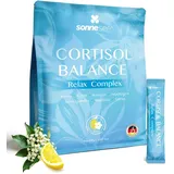 Sonnesee Cortisol Balance Support- Stress Adaptogen Pulver (Cortisol Cocktail) - Mit Ashwagandha Rhodiola GABA & L-Theanin – Zur Unterstützung der Nerven & Psyche – 150g Laborgeprüft in Deutschland
