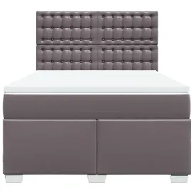 vidaXL Boxspringbett 140 x 200 cm Grau