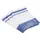 Ross 3er Pack Zwirn Halbleinen Geschirrtücher, Kräuter 50x70 cm | blau - blau