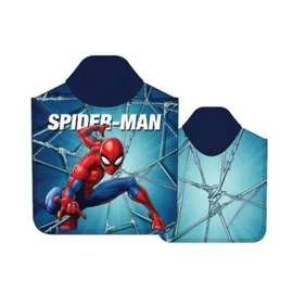 COFI Spiderman Kinder Hoody Towel aus Baumwolle Badeponcho mit Kapuze,