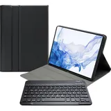 Mobilize Abnehmbare Bluetooth-Tasche (DE, Galaxy Tab S7+, Galaxy Tab S8+), Tablet Tastatur, Schwarz