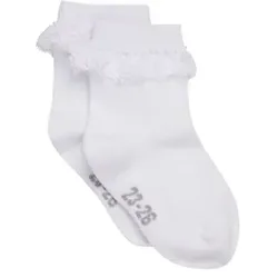 Minymo Babysocken White, 15/18