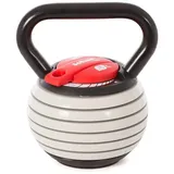 Softee Adjustable 9kg Kettlebell - Black / White - Up to 9 kg