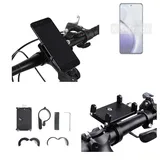 K-S-Trade Smartphone-Halterung für Vivo Y200 5G Thailand, (Handyhalterung das Fahrrad Halter Lenkstange Fahrradhalterung) schwarz