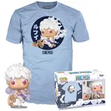 Funko Loungefly Pop! & Tee: OP - Luffy Fifth Gear - S - One Piece- T-Shirt - Kleidung mit Vinyl-Sammelfigur - Geschenkidee - Spielzeug und Kurzärmeliges Top Für Erwachsene Männer und Frauen